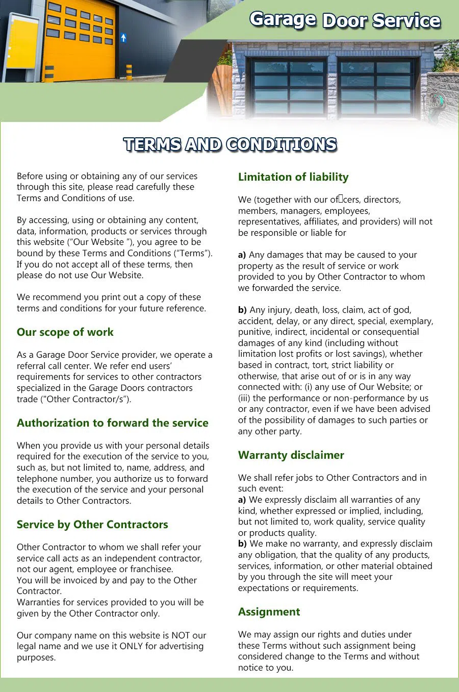 Expert Garage Doors Repair Service Herndon, VA 571-363-2009